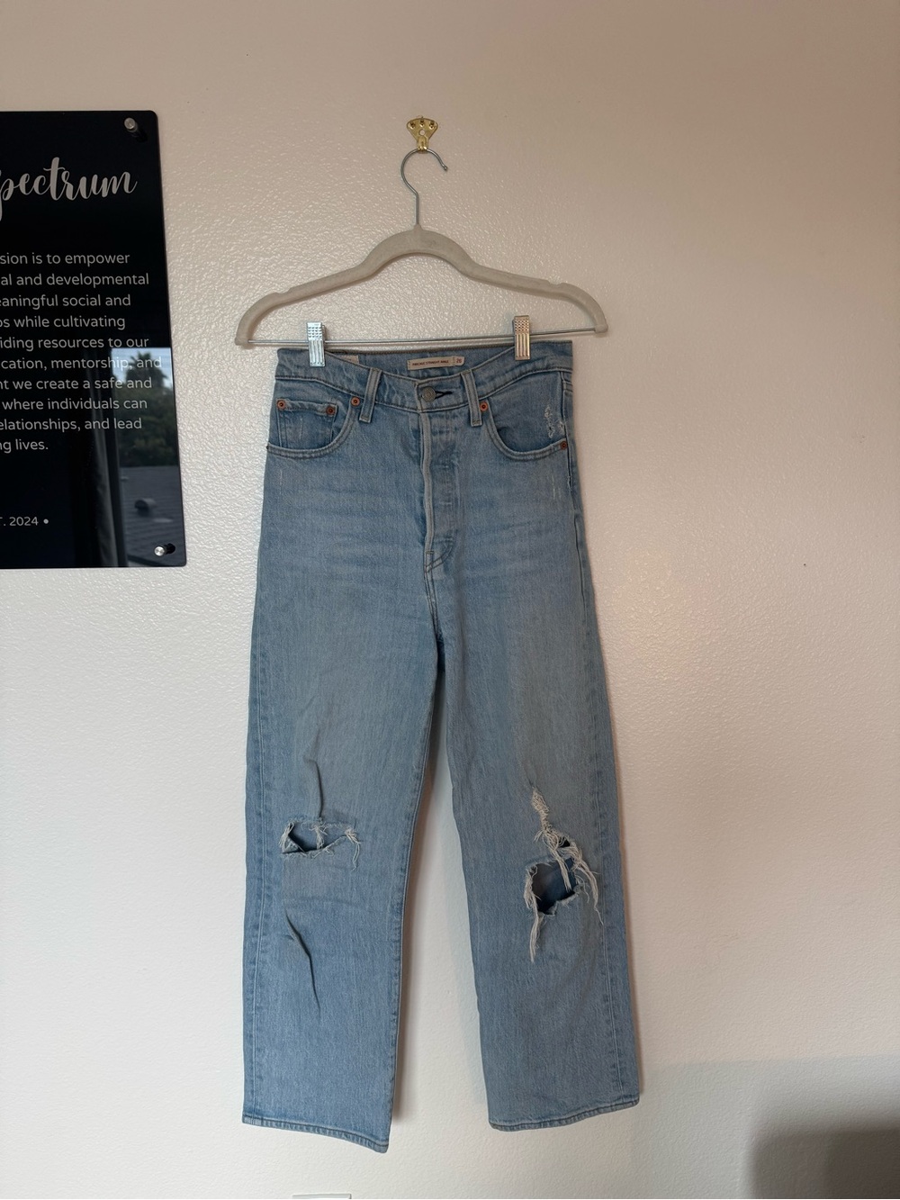 levi’s ribcage straight leg ankle jeans